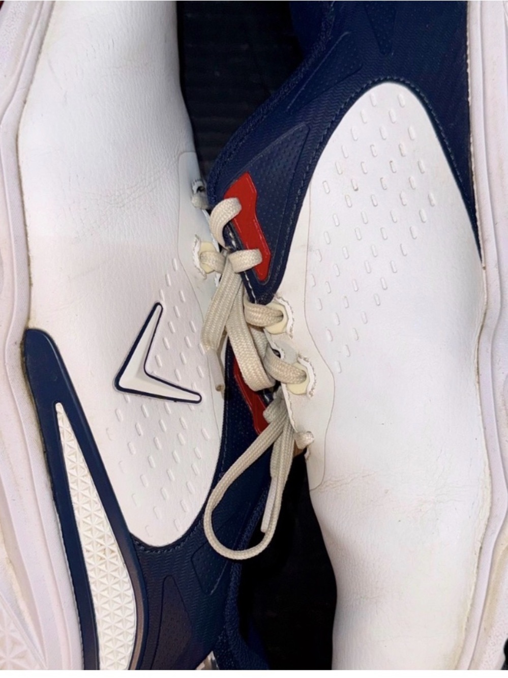 Callaway Men's Athletic Golf Shoes - White, Navy, Red - Picture 7 of 7
